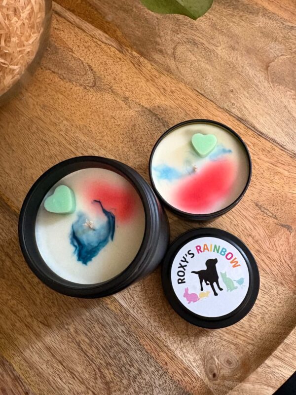 Rainbow Candle Tin
